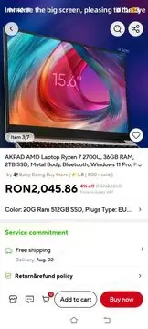 Laptop Ryzen 7 super okazie 