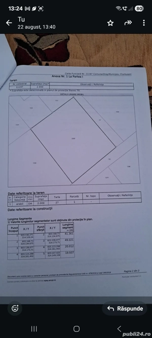 teren intravilan arabil