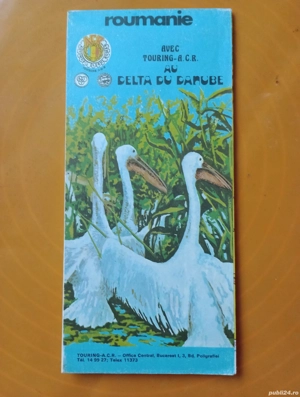 Pliant turistic cu Delta Dunării, anii 90