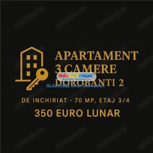 Inchiriere apartament 3 camere zona DOROBANTI -PIATA