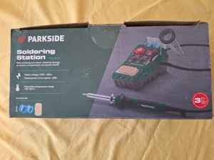 Stație de lipit Parkside cu 5 trepte de temperatură, cu accesorii incluse. N o u