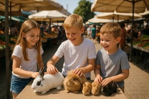 Iepurași pitici cap de leu. 