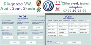 Servicii Diagnoza auto VAG, VW, Audi, Skoda, Seat, citire erori.