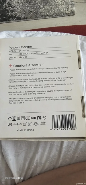 Încărcător biciclete trotinete electrice  - imagine 2