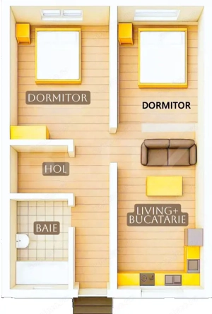 Apartament de vanzare, cu 3 camere, zona Lunca Cetatuii