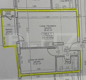 Apartament 2 camere, bloc nou, etaj intermediar, parcare, zona Vivo! - imagine 3 Apartament 2 camere, bloc nou, etaj intermediar, parcare, zona Vivo! - imagine 3