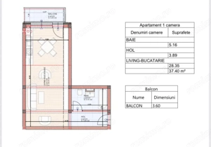 Garsoniera 36 mp Sanpetru - imagine 2