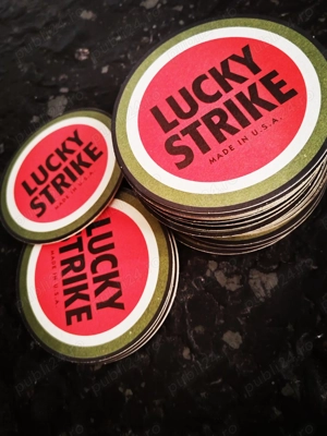 Suporturi pahare Lucky Strike vintage,colectie