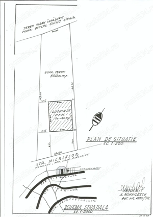 Vând 500m teren intravilan; oraş Sinaia - "Zona Tirul de Porumbei"