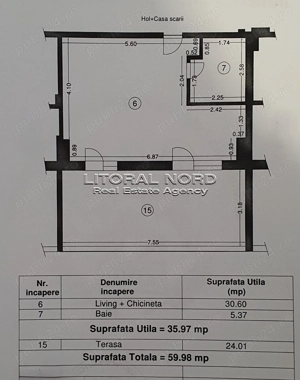 Exclusivitate - Mamaia Nord - Zennit Residence, Str.D21, garsoniera 60mp cu terasa, parter inalt - imagine 2