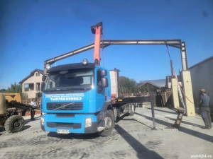 transport auto utilaje cu macara  - imagine 4