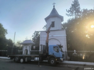 transport auto utilaje cu macara  - imagine 5