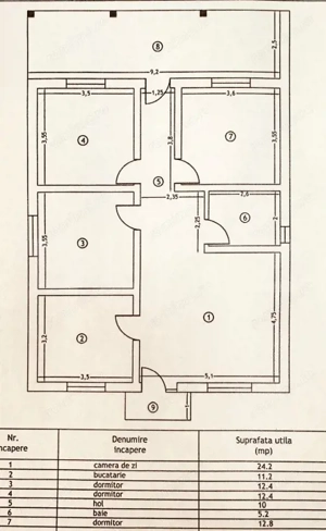 Casa plan parter de vanzare, cu 4 camere, 110 mp utili, zona Letcani - imagine 11