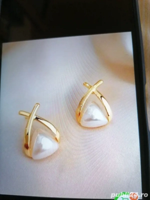 Inel. De cupru elegant placat cu aur de 18k - imagine 5