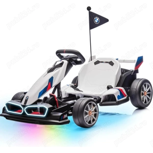 Kart electric cu sasiu ajustabil, pentru copii, BMW Motosport 2x 250W 24V - imagine 4