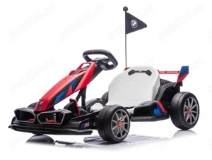 Kart electric cu sasiu ajustabil, pentru copii, BMW Motosport 2x 250W 24V