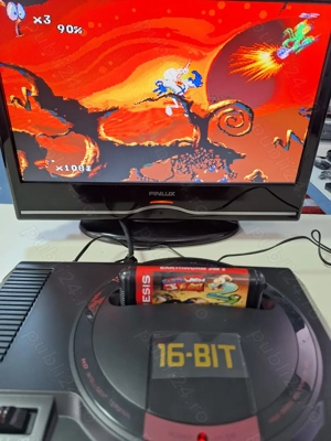 Earthworm Jim 2 caseta discheta clasica Sega Mega Drive Genesis - imagine 4