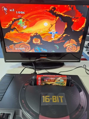 Earthworm Jim 2 caseta discheta clasica Sega Mega Drive Genesis - imagine 3