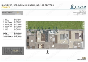3 Camere 68 mp Proiect Nou Cavar Residence Binelui 168 - imagine 9