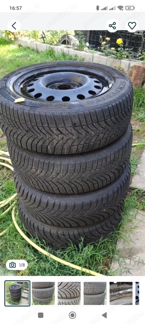 Roți Renault jante tabla anvelope iarna 