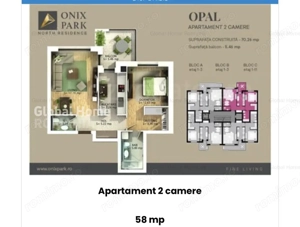 First Rent |Ap 2 Camere + Parcare| Onix Parc - Pipera | 2 Bai + Terasa |PREMIUM - imagine 14
