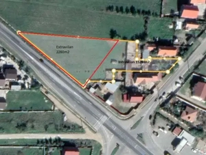 Teren extravilan 2260 m2 si teren intravilan 1526m2 in Dudasu pe E70