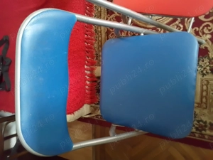Vand scaune pliabile  tapițate piele ecologica , 4 bucăți. - imagine 2