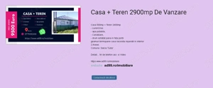 Casa + Teren 2900mp de vânzare