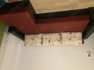 Colțar trei locuri, extensibil cu ladă depozitare este foarte soo pui atins, - imagine 2