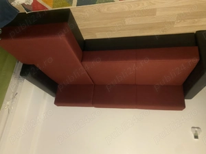 Colțar trei locuri, extensibil cu ladă depozitare este foarte soo pui atins, - imagine 3