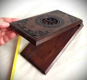 Suport marinaresc, de epocă, din lemn pentru notițe (200 - 180 lei)