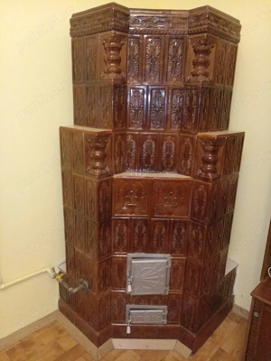 De vânzare: 2 sobe de teracotă veche, pe gaze   piese deosebite, cu valoare decorativă și de colecți - imagine 2