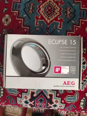 Telefon fix AEG Eclipse 15 Negru   Design premiat, stare excelentă