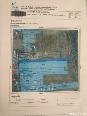 4000 mp teren intravilan și extravilan în localitatea Vânători, județul Galați