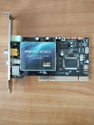  Tuner TV Analog PCI APC100 + FM Radio   X3m    Ideal pentru pasionații de retro-PC sau captură