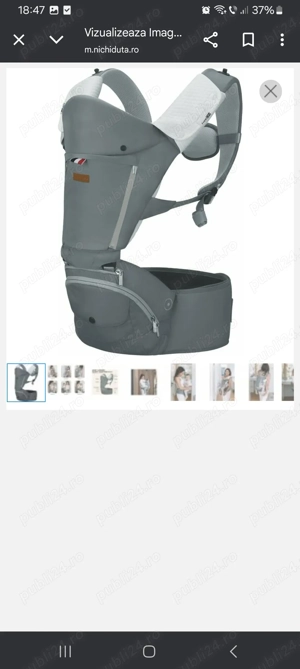 Vând marsupiu bebelus port baby