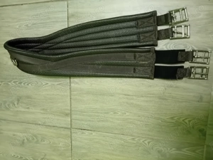 Vând capastru, lonja, frâu+dârlogi cai, curea elastica pt cai, benzi protectie cai -noi cu eticheta  - imagine 2