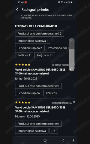 Vand celule LG 18650- M29,BAK 21700- 5000mah noi(litiu-ion)