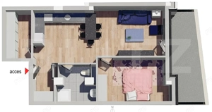 Comision 0! Apartament 2 camere, Bloc Nou, Petrom Calea Baciului - imagine 3 Comision 0! Apartament 2 camere, Bloc Nou, Petrom Calea Baciului - imagine 3