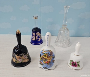 Lot clopoței din porțelan-sticlă-cristal
