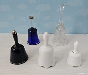 Lot clopoței din porțelan-sticlă-cristal - imagine 2