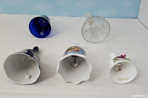 Lot clopoței din porțelan-sticlă-cristal - imagine 3