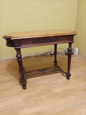 Masă vintage cu blat de marmură   eleganță clasică pentru casa ta - imagine 3