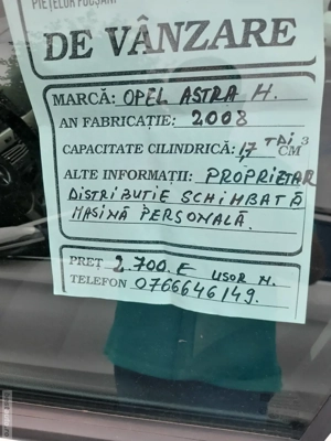 vand auto opel - imagine 3 vand auto opel - imagine 3