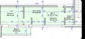 Apartament finisat 2 camere,28mp ,situat in Dezmir - imagine 8