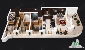 Apartament de vânzare în Pipera - 4 camere cu terasa 67 mp - imagine 14