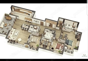 Apartament 4 cam 178mp pe un singur nivel in KronTowers Residence terasa si 2 balcoane  - imagine 10 Apartament 4 cam 178mp pe un singur nivel in KronTowers Residence terasa si 2 balcoane  - imagine 10