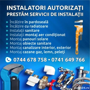 Prestăm lucrări de instalații reparații pe zona MM,