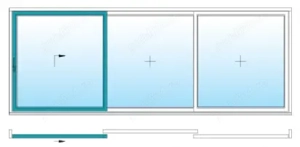 De vanzare culisanta cu ridicare alba, nefolosita