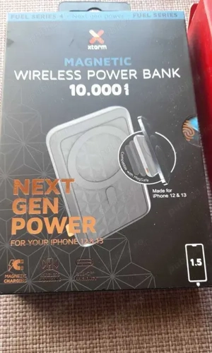 Baterie externa Magsafe powerbank 10000mA fast wireless charging 20w . noi sigilate - imagine 2